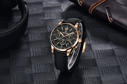 PAGANI DESIGN 2024 New Luxury Fashion Casual Men Quartz Watches VK63 100M Water Resistant Sapphire Glass Stainless Steel Watches