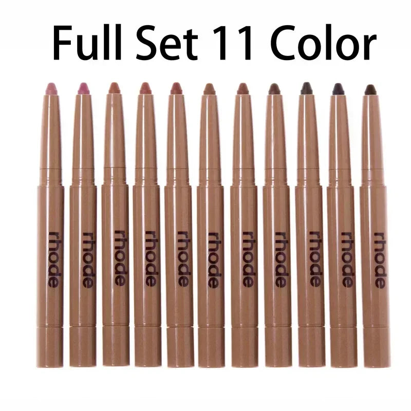 With box Skin Peptide Lip Shape Pen Lip Liner Long Lasting Lip Tint Pencil Pen Makeup Lipstick Powder Blusher Gloss Rouge Makeup