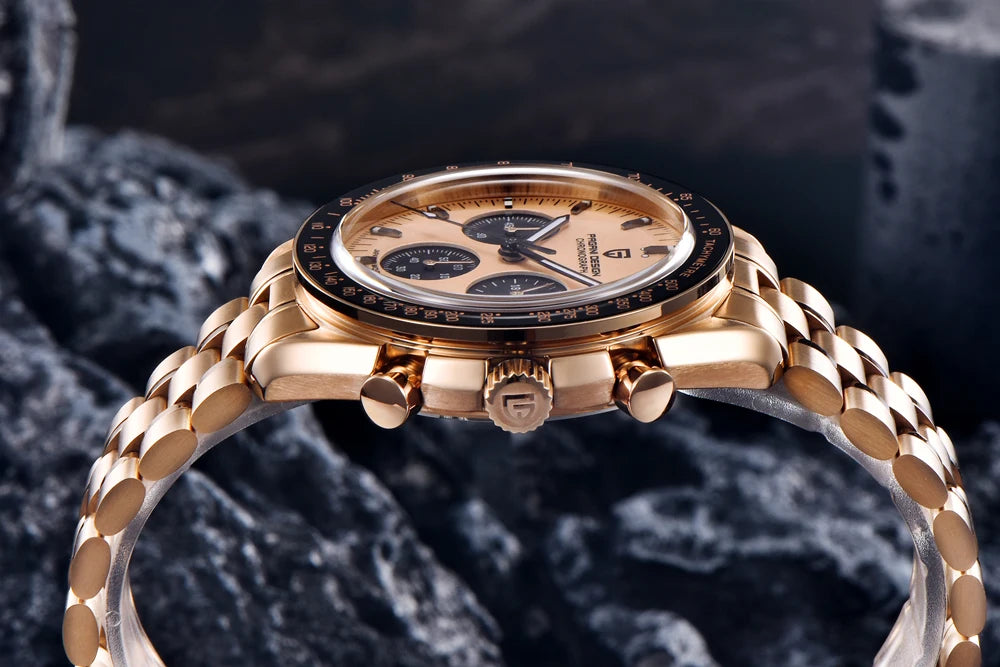 PAGANI DESIGN 2025 New Moon Watch For Men Quartz Multifunction Chronograph Sports Mens Watches Top Brand Luxury Sapphire Mirror