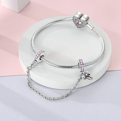 Hot Sale 925 Sterling Silve Charms Beads Forever Love Heart Sister Family Life Charms Dangle For Bracelet Woman Jewelry Gifts