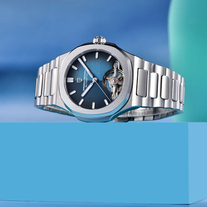 PAGANI DESIGN men's watch new mechanical automatic watch men's luxury stainless steel AR Sapphire crystal luminous men's watch