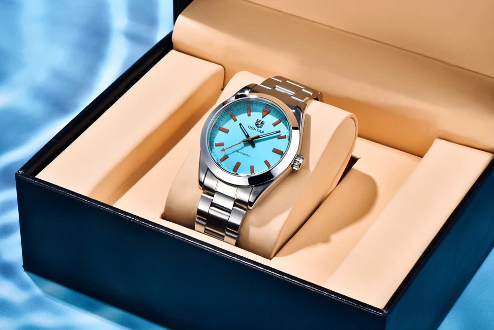 2025 New BENYAR Men's Watches Top Luxury Automatic Watch For Men Mechanical Wristwatches Stainless Steel Luminous Clock With Box