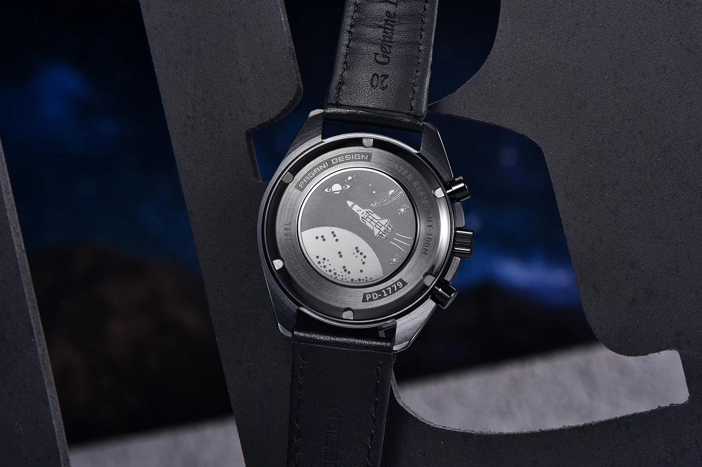 2025 New PAGANI DESIGN 1701 Moon Mens Watches Luxury Quartz Watch For Man Speed Chronograph Sports AR Sapphire Mirror Clock Gift