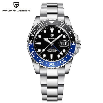 PAGANI DESIGN Top Brand 100M Waterproof Automatic Mechanical NH34 Watch 316L Stainless Steel Men's Watch PD-1662 reloj hombre