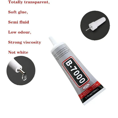 15ML 50ML 110ML B-7000 Clear Contact Phone Repair Adhesive Universal Glass Plastic DIY Glue T7000 with Precision Applicator Glue