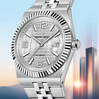 PAGANI DESIGN 2025 New Men's Watches 3D Rhombus Dial Luxury Automatic Watch For Men MIYOTA 8215 Movt Mechanical Wrist watch Men