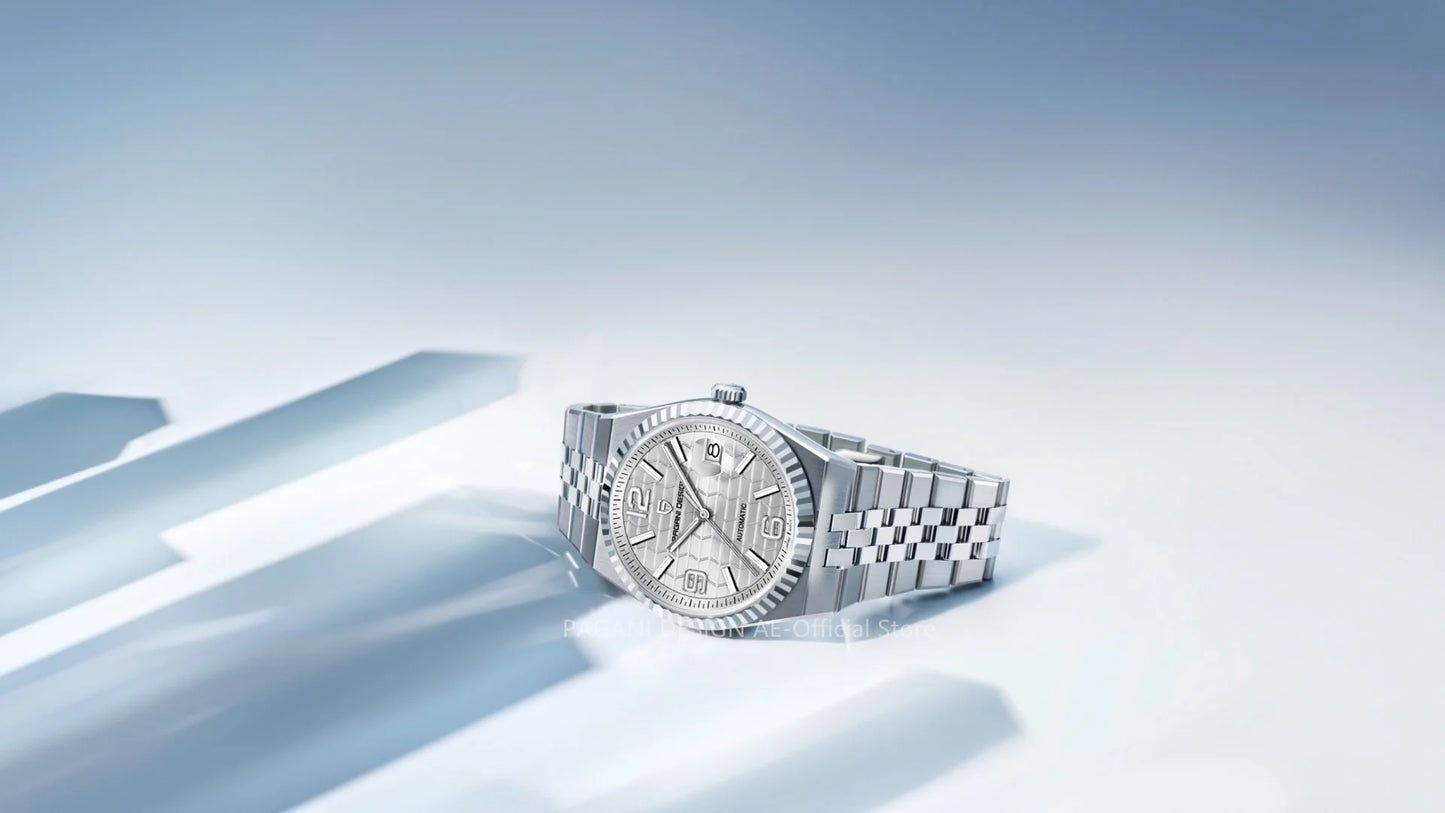 PAGANI DESIGN 2025 New Men's Watches 3D Rhombus Dial Luxury Automatic Watch For Men MIYOTA 8215 Movt Mechanical Wrist watch Men