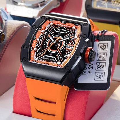New Luxury Brand Original Mens Automatic Watch for Men Hollow Pagani Designs Chronograph Waterproof Man Mechanical Watches Reloj