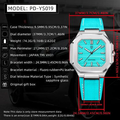 2025 New PAGANI DESIGN Top Brand Men Quartz Watches Luxury Sapphire Glass AR Coated Business Watch Japan VH31 Luminous Watch Men