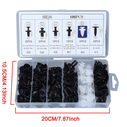 Auto Fastener Clip Mixed Car Body Push Retainer Pin Rivet Bumper Door Trim Panel Fastener Kit Car Clips Box or Bag packaging