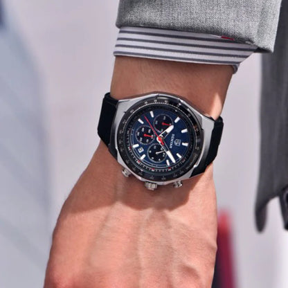 BENYAR 2025 44MM Multi functional Complex Luxury Men Quartz Watches Waterproof Stainless Steel Men Chronograph Gift With Box