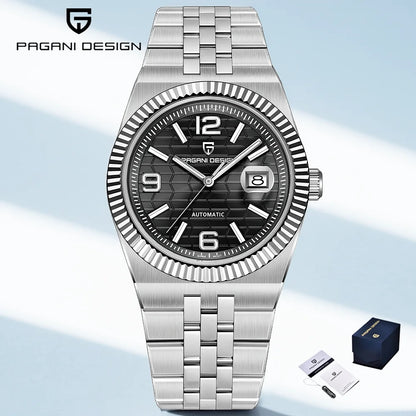 PAGANI DESIGN Men's Watch Fully Automatic Mechanical Stainless Steel Strap Night Light Watch PDYS027