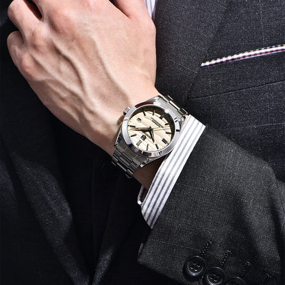 BENYAR 2024 Sand Dia 40MM Hot Sale Mechanical Watches 316L Stainless Steel Simple 5Bar Waterproof Automatic Wristwatch for Men ﻿