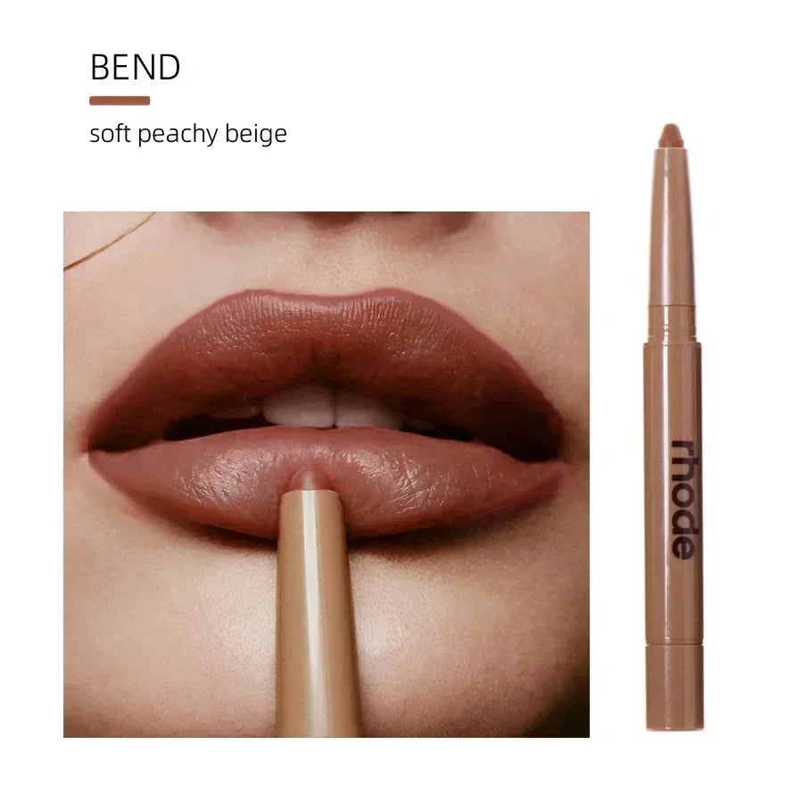 With box Skin Peptide Lip Shape Pen Lip Liner Long Lasting Lip Tint Pencil Pen Makeup Lipstick Powder Blusher Gloss Rouge Makeup