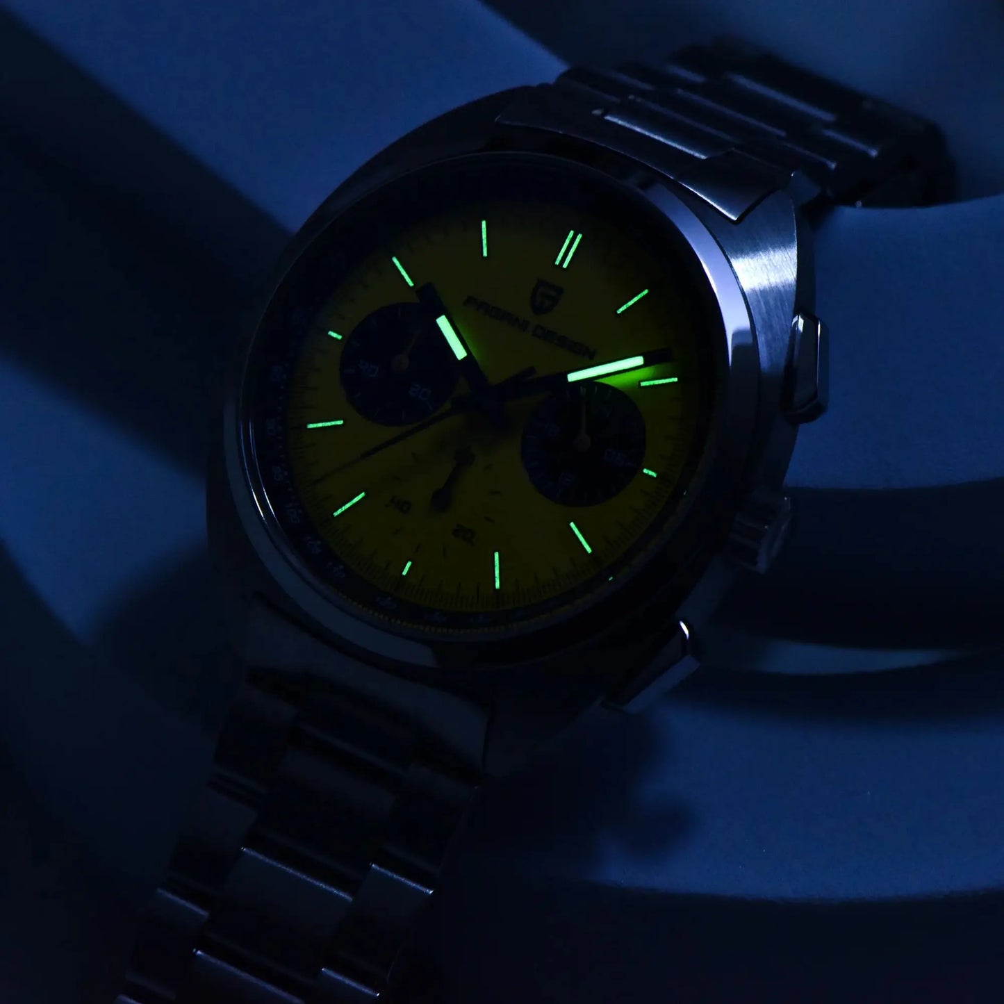 PAGANI DESIGN 2025 New Pilot Luxury Quartz Watch For Men Sport Chronograph AR Sapphire crystal Stainless steel Wrist watches Men