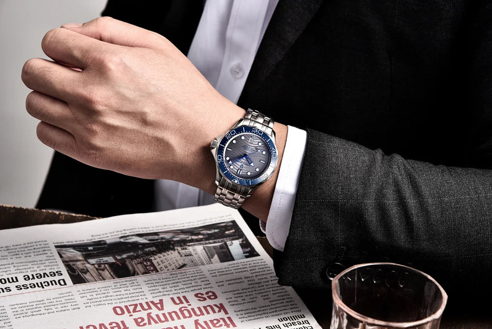 PAGANI DESIGN Men's Watches with Gift Box 2025 New Luxury Automatic Watch Mechanical Wristwatches Sapphire Ceramic Bezel Clocks