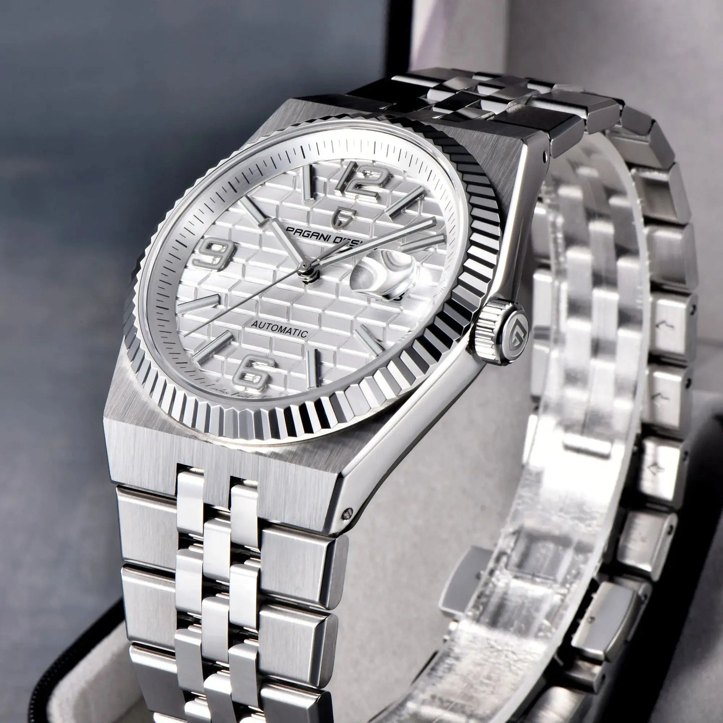 PAGANI DESIGN 2025 New Men's Watches 3D Rhombus Dial Luxury Automatic Watch For Men MIYOTA 8215 Movt Mechanical Wrist watch Men