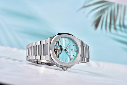 PAGANI DESIGN men's watch new mechanical automatic watch men's luxury stainless steel AR Sapphire crystal luminous men's watch