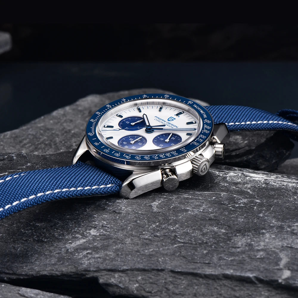 PAGANI DESIGN 2025 New Moon Watch For Men Quartz Multifunction Chronograph Sports Mens Watches Top Brand Luxury Sapphire Mirror