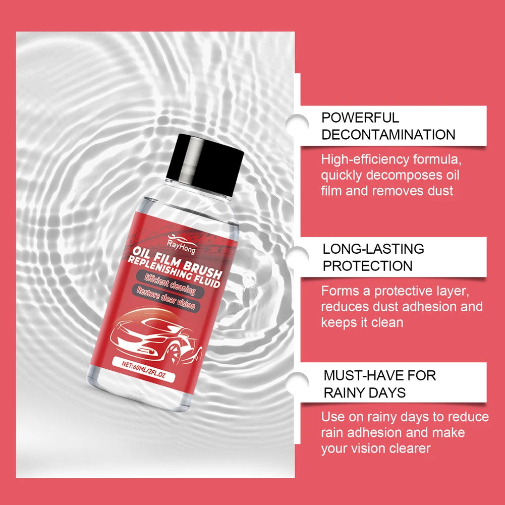 Glass Cleaning Board Universal Glass Cleaning Wipe Board Cleaning Glass Brush for Car Windshield Oil Film Cleaner Glass Coating