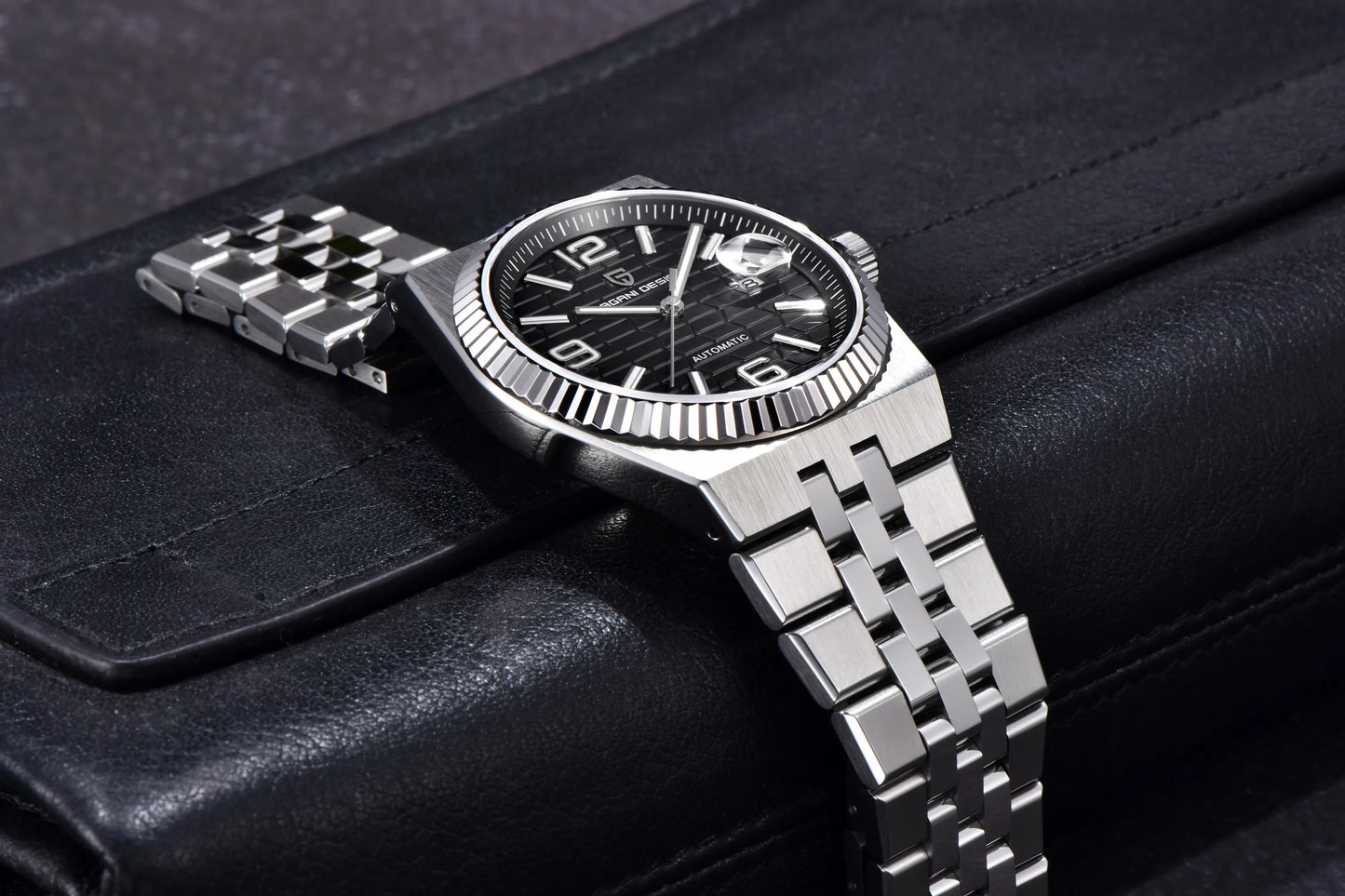 PAGANI DESIGN 2025 New Men's Watches 3D Rhombus Dial Luxury Automatic Watch For Men MIYOTA 8215 Movt Mechanical Wrist watch Men