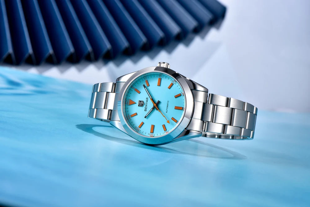 2025 New BENYAR Men's Watches Top Luxury Automatic Watch For Men Mechanical Wristwatches Stainless Steel Luminous Clock With Box
