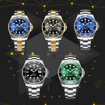 Pagani Design Mechanical Watch PD-1639 Japanese Movement Sapphire Glass Diver Style Elegant Timepiece for Men Automatic watches