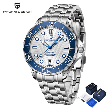 PAGANI DESIGN Men's Watches with Gift Box 2025 New Luxury Automatic Watch Mechanical Wristwatches Sapphire Ceramic Bezel Clocks