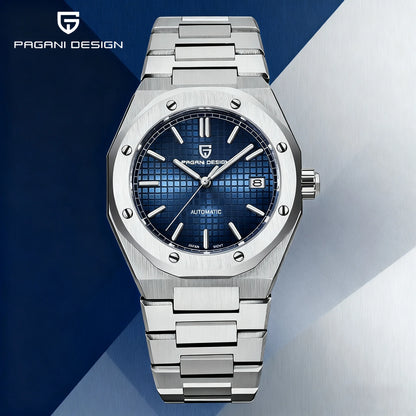 PAGANI DESIGN 2025 New 8215 Men's Automatic Mechanical Watch 40MM Sapphire Stainless Steel Waterproof 10Bar reloj hombre