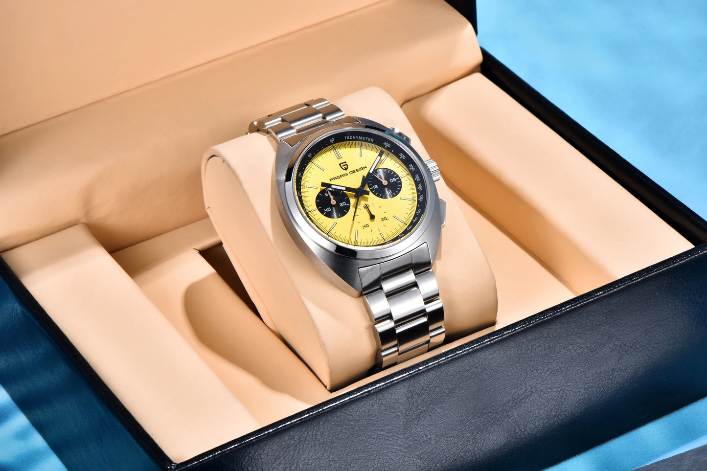 PAGANI DESIGN 2025 New Pilot Luxury Quartz Watch For Men Sport Chronograph AR Sapphire crystal Stainless steel Wrist watches Men