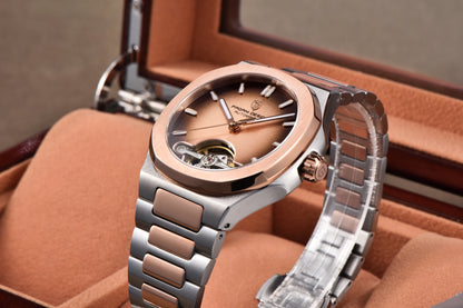 PAGANI DESIGN men's watch new mechanical automatic watch men's luxury stainless steel AR Sapphire crystal luminous men's watch