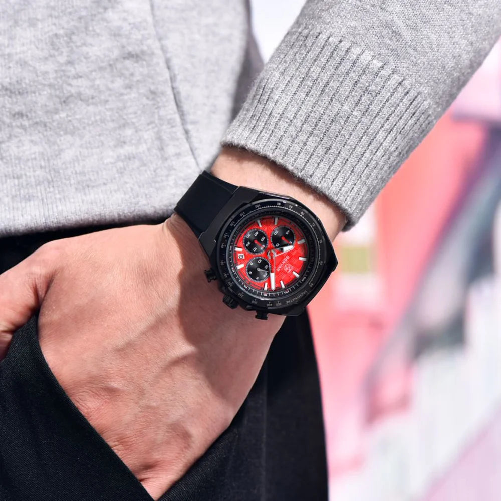 BENYAR 2025 44MM Multi functional Complex Luxury Men Quartz Watches Waterproof Stainless Steel Men Chronograph Gift With Box