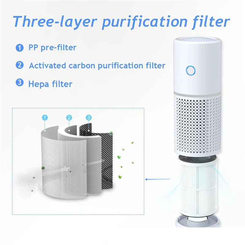A52Q-Air Purifier With HEPA Filter Quiet Operation For Home,Office Includes Aromatherapy Feature