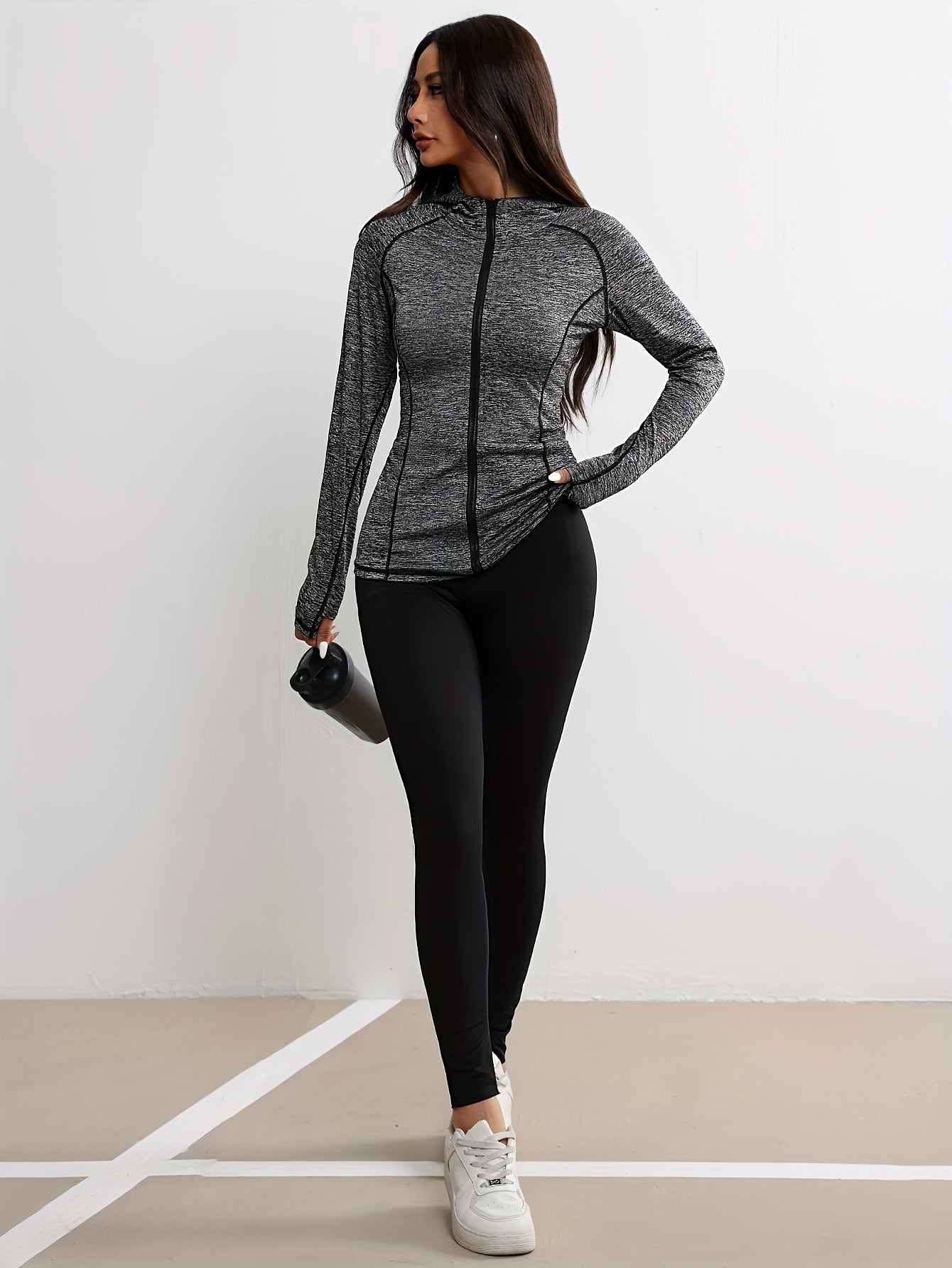 Conjunto de duas peças feminino casual desportivo