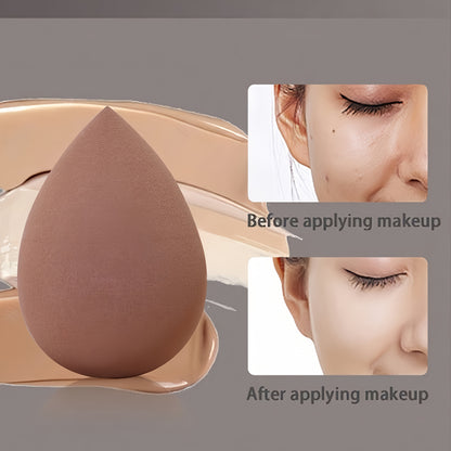 Conjunto de 13 pincéis de maquilhagem + 2 esponjas de maquilhagem castanhas, para sombra, base, BB cream e corretor. Ferramentas de maquilhagem macias e multifuncionais para mulheres.