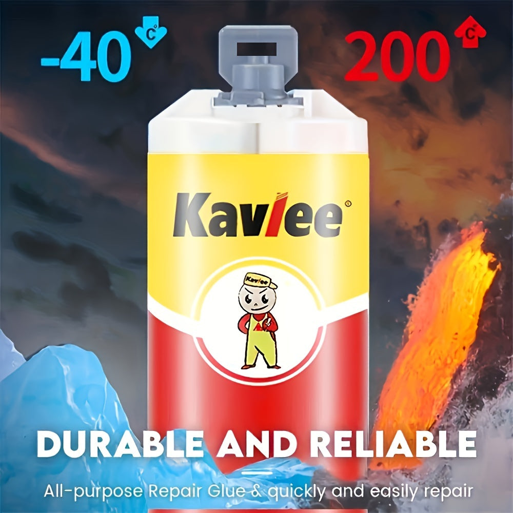 KAVLEE 100g Magic Repair Glue - AB Metal Strength, Heat Resistant, Cold Weld Adhesive for Durable Iron Bonding, Quick & Easy Application, All-Purpose Repair Gel, Allpurpose Adhesive|Userfriendly Packaging|Cold Weld Technology