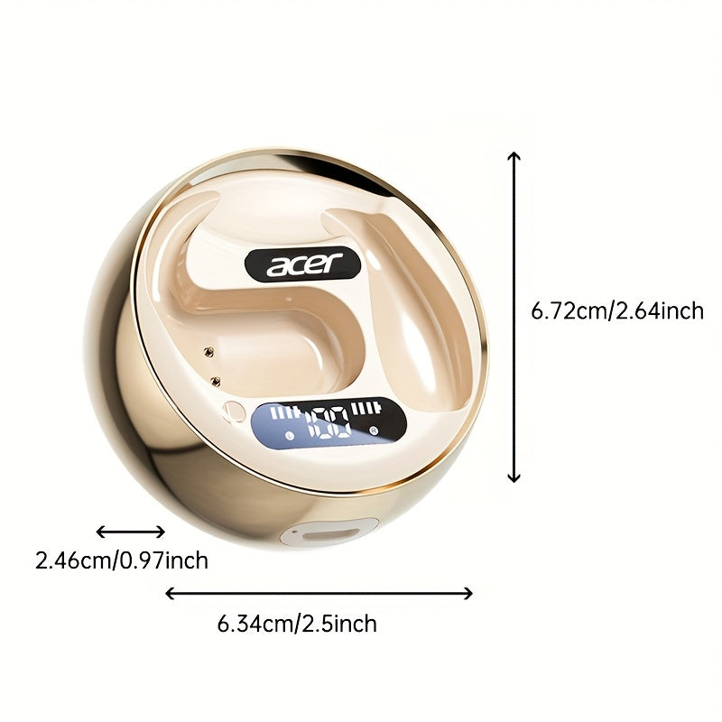 Acer OHR510 Pure Bass Sound Wireless Wireless Earbuds - New Model Over-Ear Design, Long Battery Life, High-Quality Sound for Sports