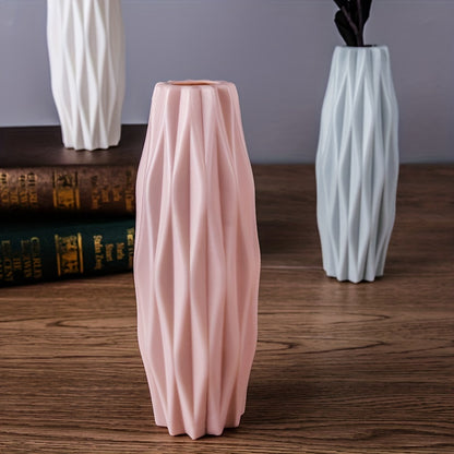 1pc, Nordic Plastic Vase, Creative Modern Vases, Nordic Style Flower Arrangement, Simple Flower Vases Decor, Scene Decor, Room Decor, Wedding Supplies, Wedding Favors (Flowers Not Included)