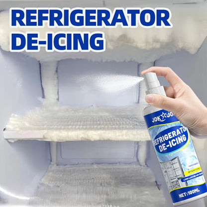 Refrigerator Defrosting and De-icing Agent — Fast Ice Melting and Anti-Freezing for Home Freezers and RV Freezing Equipment, Freezer Defrosting, Ice Melting Solution, Efficient Deicing, Quick Defrosting, Durable Container,