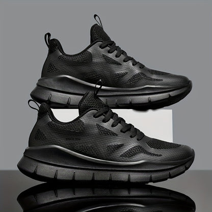 Men's Fashionable Casual All-Match Sports Shoes, Comfortable Trendy Running Sneakers with Cross Training Features, Outdoor Trail Running Shoes, Lace-Up Low-Top Design, Fabric Upper and Lining, MD Sole