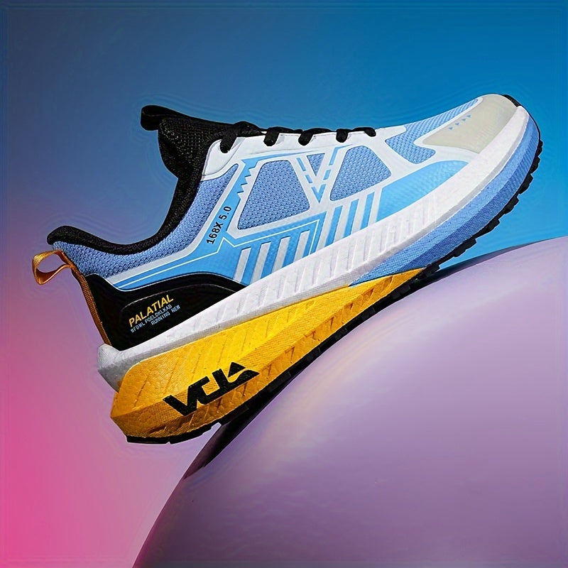 Fashionable athletic shoes for men and women - Lightweight casual running shoes, all-season comfort, round toe lace-up sneakers, breathable woven fabric, EVA sole, universal fit.