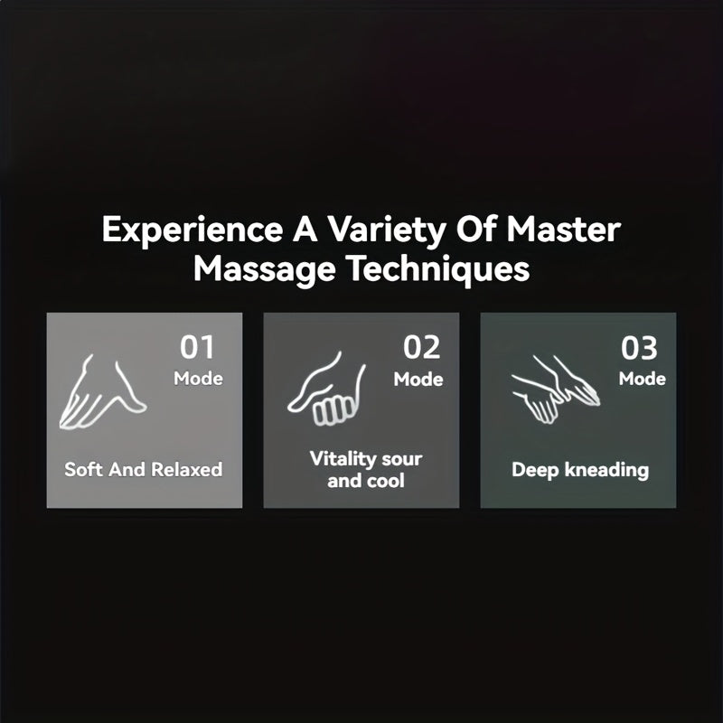 USB Charging Neck And Shoulder Heating Massager, Electric Massager, 6D Hand Simulated Shoulder, Neck, Back Massager, Neck Trapezius Massager, As Well As Deep Kneading And Massage for The Shoulders And Legs. Suitable Gifts for