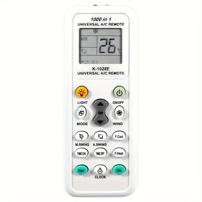 Universal A/C Remote Control - Compatible with Multiple Brands and Models - Easy Temperature Control and Energy Savings, Air Conditioner Remote, Remote Air Condition Control, Air Conditioner Remote Control, Energyefficient Co