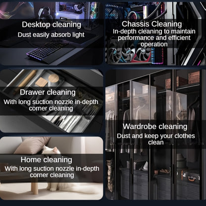 Wireless Handheld Vacuum Cleaner with Blower Function, Powerful Suction, and Compact Design - Ideal for Home, Office, Pet Hair Cleaning - USB Rechargeable, Multi-Functional, Portable, Vacuum Cleaner