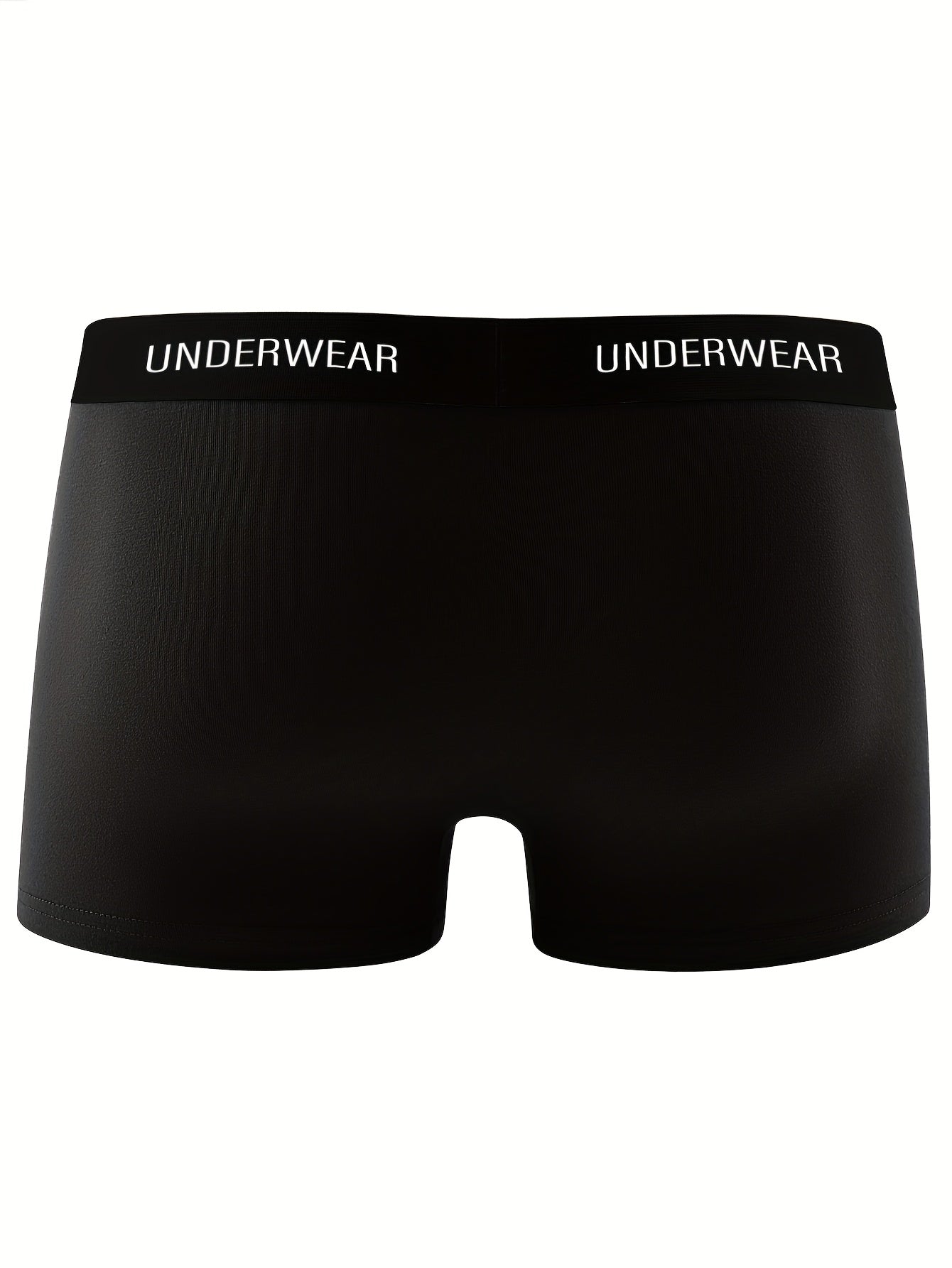 5-Pack Men'S Black High-Waisted Boxer Briefs - Premium Comfort, Breathable & Light Beige-Friendly Underwear for Youth, Casual Attire, Stylish Undergarments, Modern Undergarments, Soft Material, Comfortable Fit, Multipack Unde