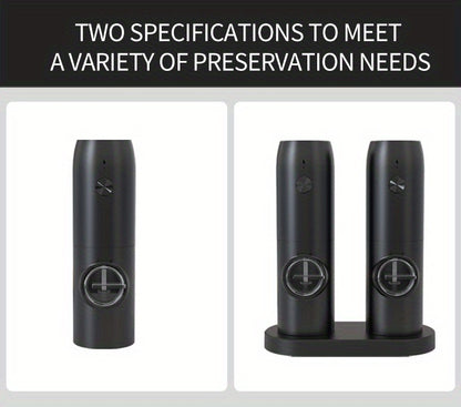 1pc/2pcs Option, Rechargeable Electric Salt And Pepper Grinder, Automatic Salt And Pepper Grinder with LED Light, Adjustable Coarseness, Large Capacity, Suitable for Home Kitchen Barbecue, Restaurant, Outdoor, Wedding Gift