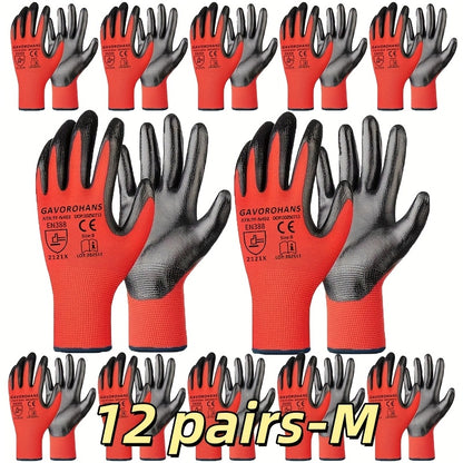 6/12 Pairs of Gardening Gloves, Work Gloves, Men's Work Gloves, Gardening Garbage Cleaning Gloves, Women's Gardening Gloves, Gardening Tools, Gardening Work Gloves