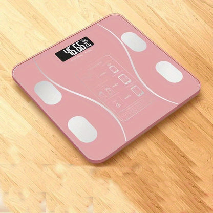 1pc Scales Smart Digital LED Scale, Fat Measurement Scale, Smartphone App Connection (Battery Models, Batteries Not Included), Bathroom Tools