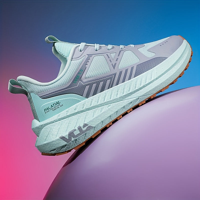 Fashionable athletic shoes for men and women - Lightweight casual running shoes, all-season comfort, round toe lace-up sneakers, breathable woven fabric, EVA sole, universal fit.