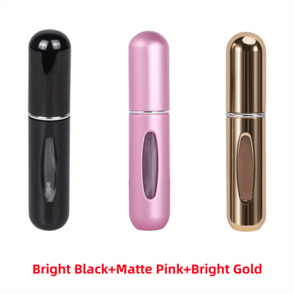 For Mini Portable Refillable Perfume Atomizer - Aluminum Mist Spray Bottle for Travel, Multi-Color Options, Fragrance-Free (Bubble-Free), Refillable Perfume Bottle|Compact Design|Aluminum Atomizer, Perfume Bottl